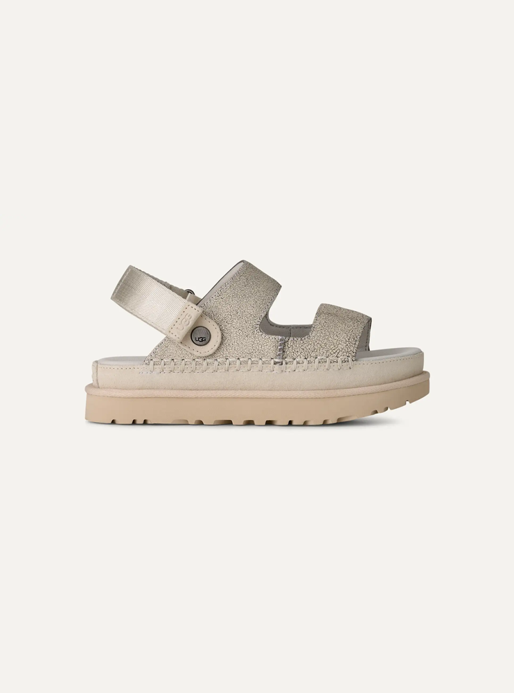 UGG Goldenstar Crackle Glide Women's Leather Sandals