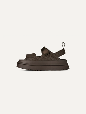 UGG GoldenGlow Croc Embossed Women's Sandals